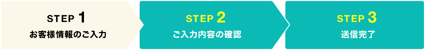 STEP1　お客様情報のご入力