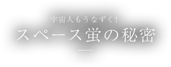 宇宙人もうなずく！ スペース蛍の秘密