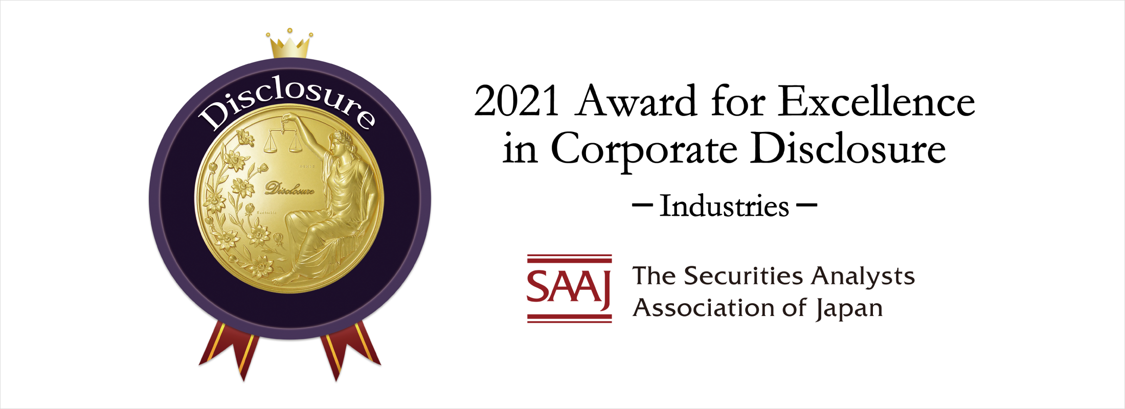 2021 Award for Exellence in Corporate Disclosure